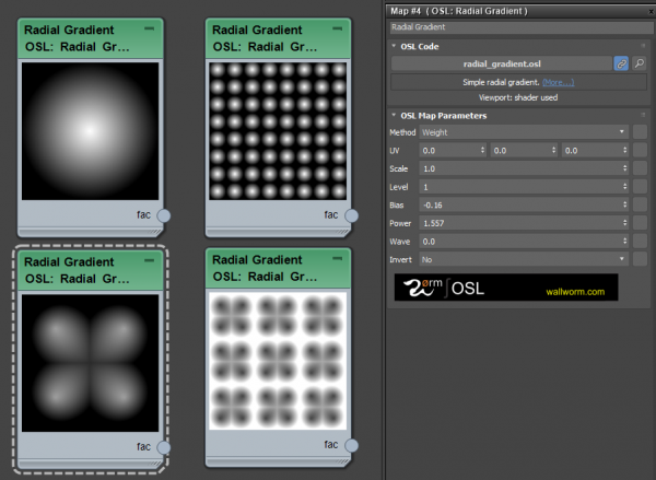 Radial Gradient OSL Map