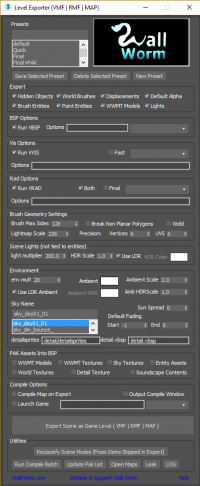 Wall Worm VMF Exporter.